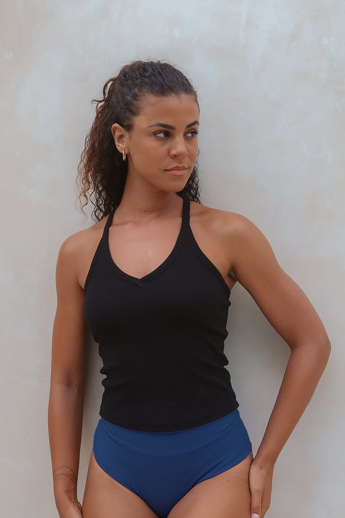 Gabi Tank - Black Rib