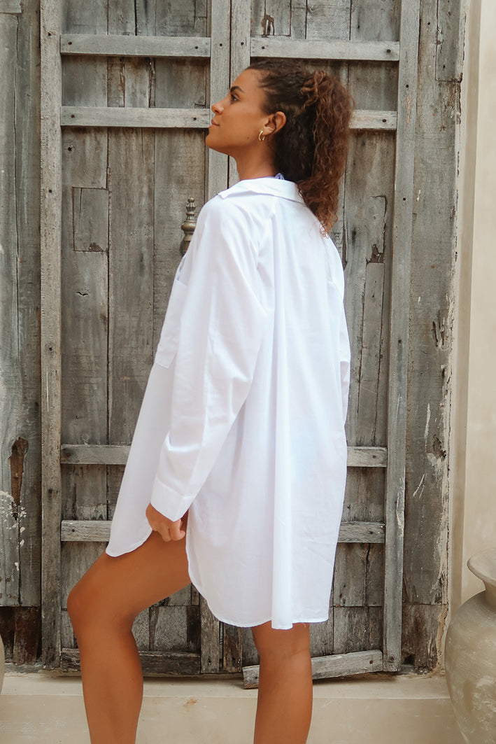 Malia Overshirt - White