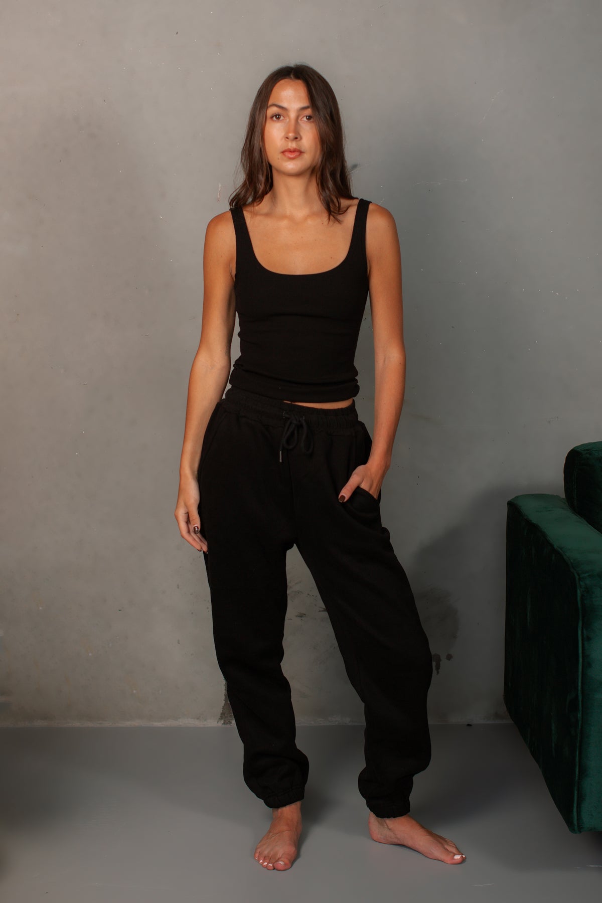 Bobby Track Pant - Black